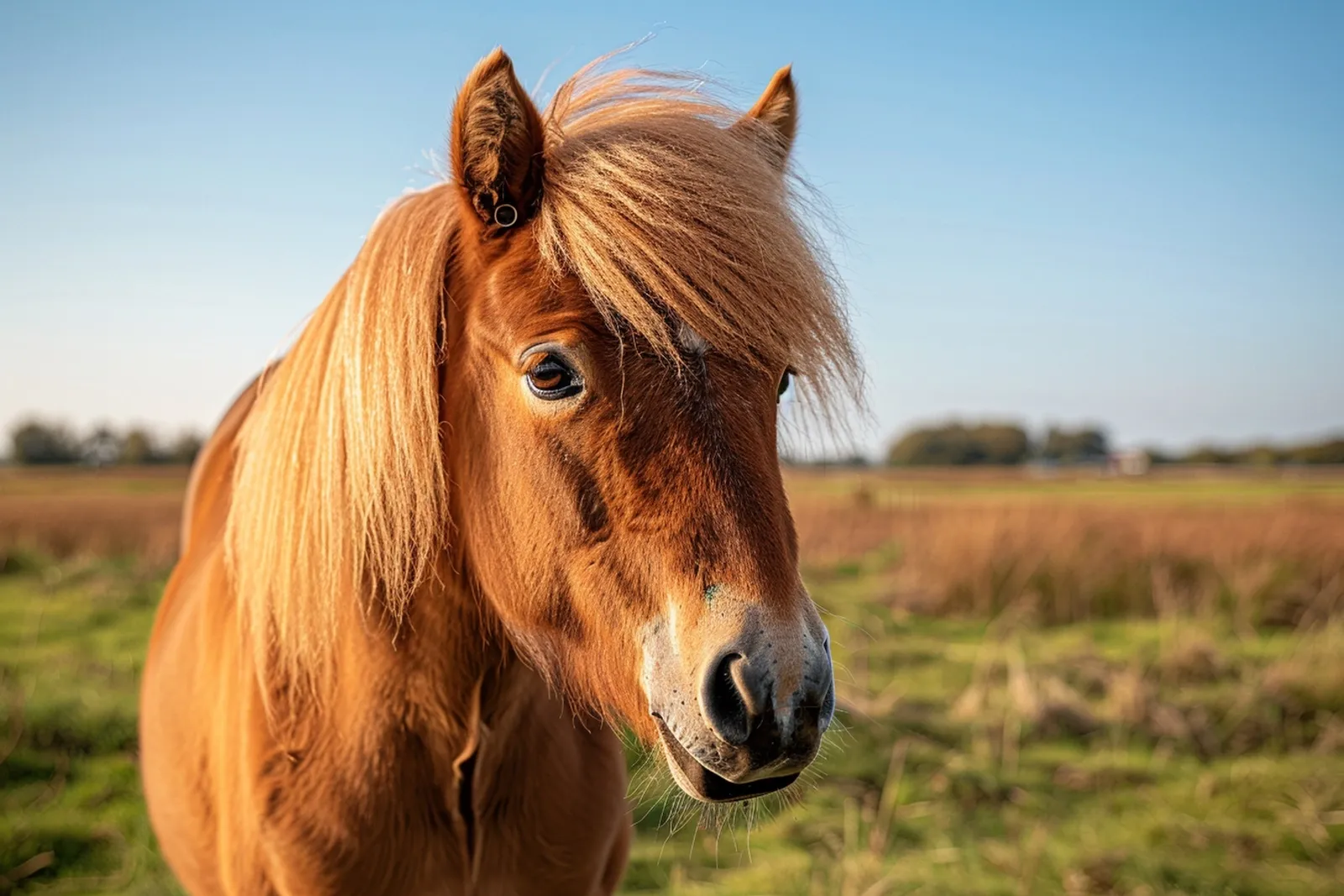 Un propriétaire de poney consulte des documents d’assurance près d’un poney calme dans une écurie rurale.
