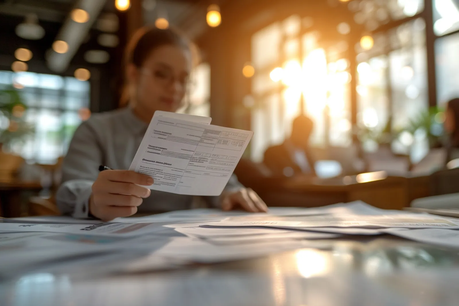 Un indépendant prépare des envois professionnels sur son bureau, avec des colis et des enveloppes rangés.